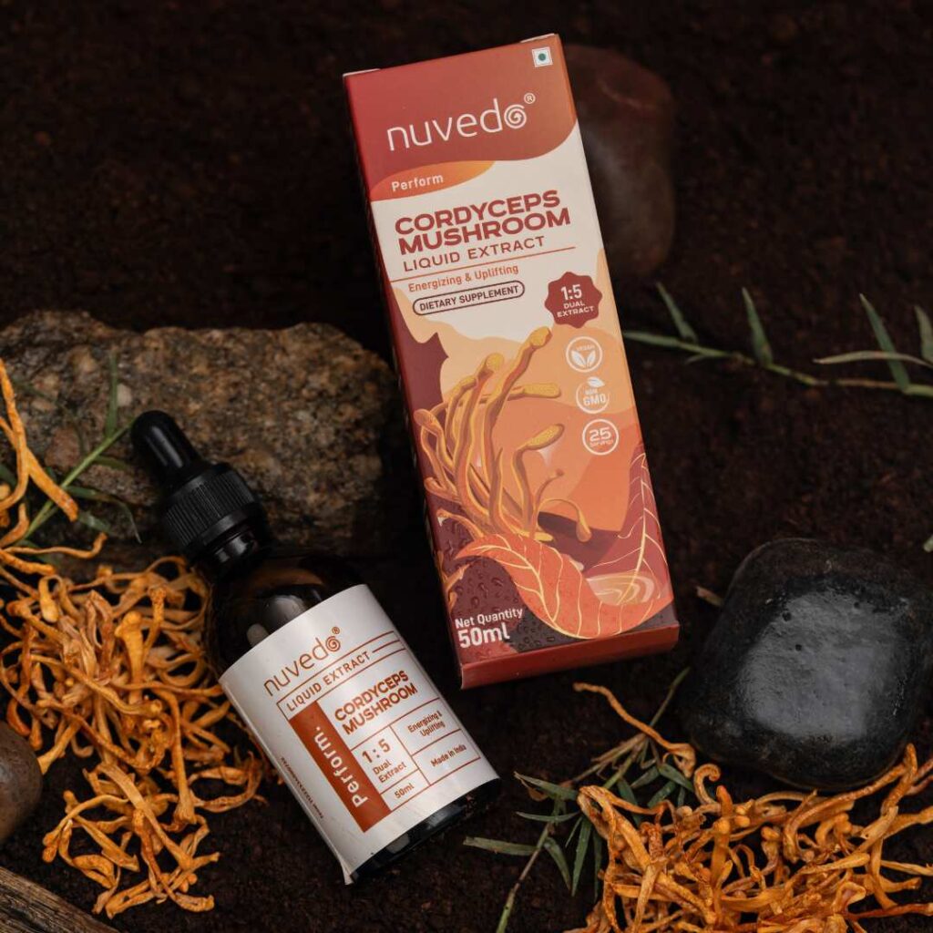 Cordyceps Liquid Extract by Nuvedo for energy and performance