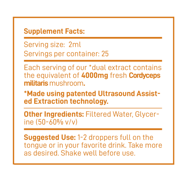 Cordyceps Mushroom Liquid Extract Nuvedo